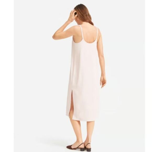 Everlane Women's The Japanese GoWeave Slip Midi Dress In Rose Pink Size 10 - Picture 2 of 11